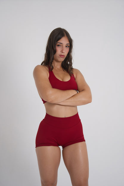 ORIGIN HALTER TOP CLARET